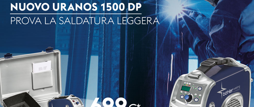Le nuove saldatrici URANOS 1500 DP